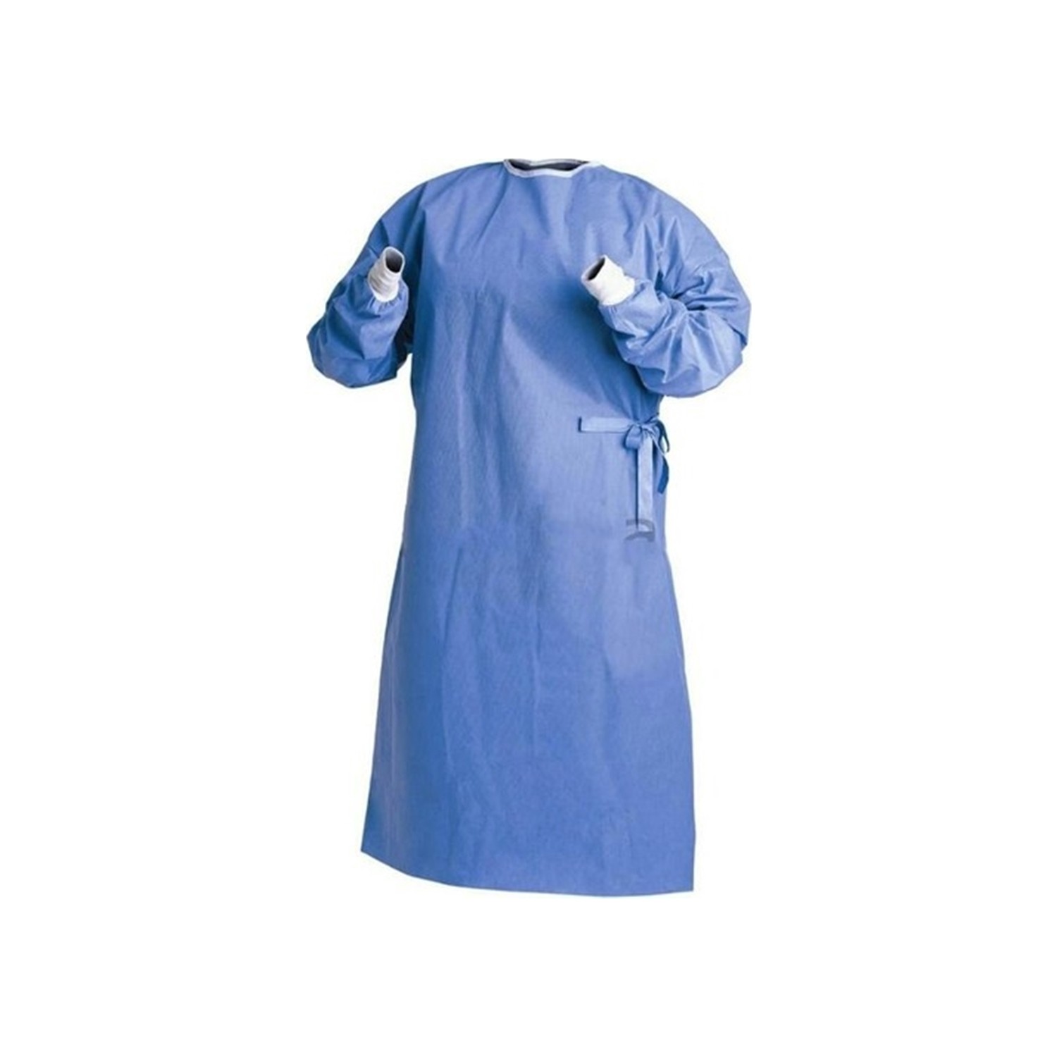 Cerrahi Önlük Tek Kullanımlık Kemerli Mavi